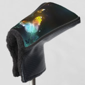 明るい蝶と夜の蝶 ゴルフヘッドカバー (3/4 正面)