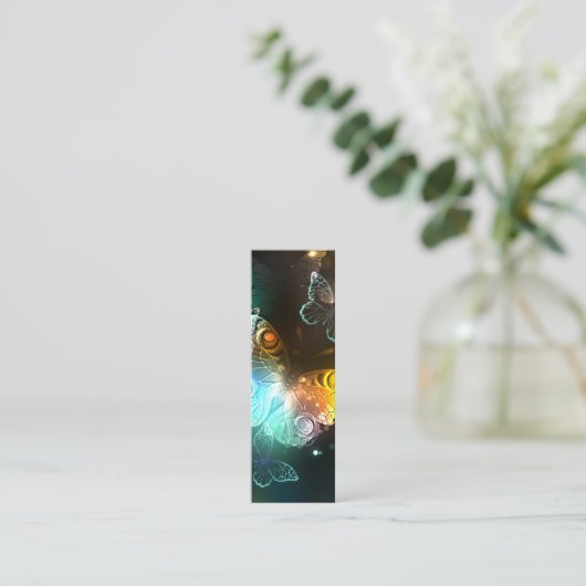 明るい蝶と夜の蝶 スキニー名刺 (スタンド正面)