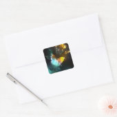 明るい蝶と夜の蝶 スクエアシール (封筒)