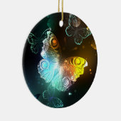 明るい蝶と夜の蝶 セラミックオーナメント (右)