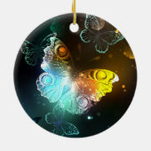 明るい蝶と夜の蝶 セラミックオーナメント (裏面)