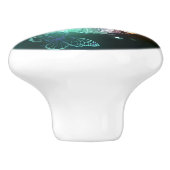 明るい蝶と夜の蝶 セラミックノブ (側面)