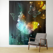 明るい蝶と夜の蝶 タペストリー (インサイチュ)