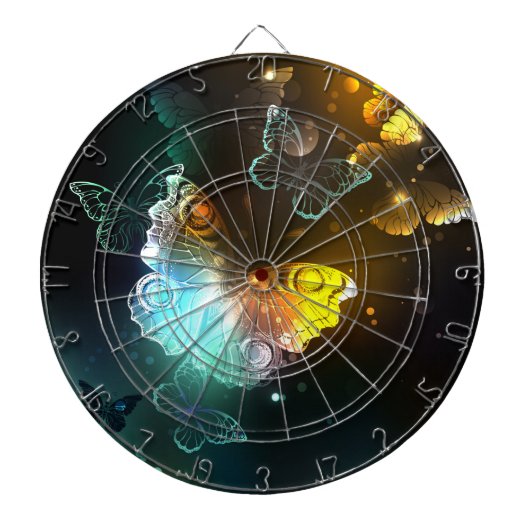 明るい蝶と夜の蝶 ダーツボード (正面)