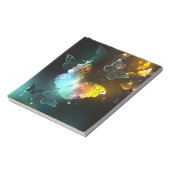 明るい蝶と夜の蝶 ノートパッド (回転)