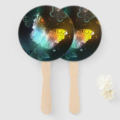 明るい蝶と夜の蝶 ハンドファン (正面&裏面)