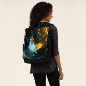 明るい蝶と夜の蝶 バックパック (着用)