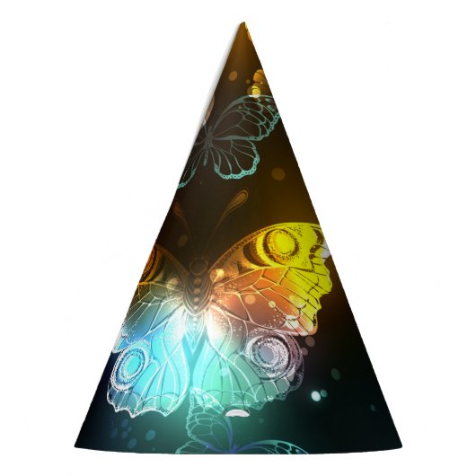 明るい蝶と夜の蝶 パーティーハット (左)