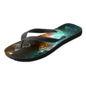 明るい蝶と夜の蝶 ビーチサンダル (アングル)