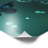 明るい蝶と夜の蝶 フォトプリント            (角)