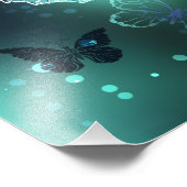 明るい蝶と夜の蝶 フォトプリント            (角)