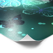 明るい蝶と夜の蝶 フォトプリント            (角)