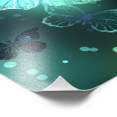 明るい蝶と夜の蝶 フォトプリント            (角)