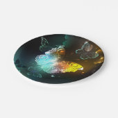 明るい蝶と夜の蝶 ペーパープレート (アングル)