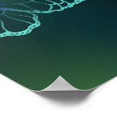 明るい蝶と夜の蝶 ポスター (角)