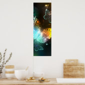 明るい蝶と夜の蝶 ポスター (キッチン)