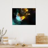 明るい蝶と夜の蝶 ポスター (キッチン)