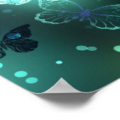 明るい蝶と夜の蝶 ポスター (角)