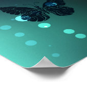 明るい蝶と夜の蝶 ポスター (角)