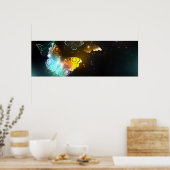 明るい蝶と夜の蝶 ポスター (キッチン)