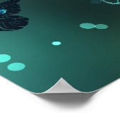 明るい蝶と夜の蝶 ポスター (角)