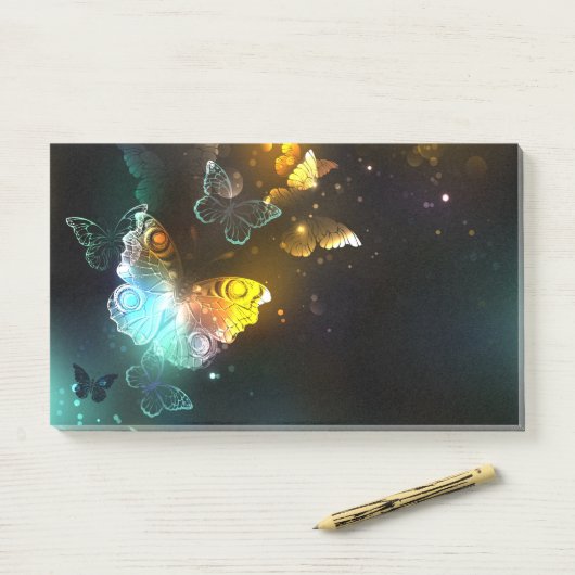 明るい蝶と夜の蝶 ポストイット (デスク)