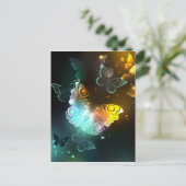 明るい蝶と夜の蝶 ポストカード (スタンド正面)