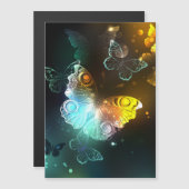 明るい蝶と夜の蝶 マグネット招待状 (正面/裏面)