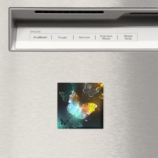 明るい蝶と夜の蝶 マグネット (インサイチュ (食洗機))