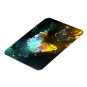 明るい蝶と夜の蝶 マグネット (左側)