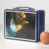 明るい蝶と夜の蝶 メタルランチボックス (インサイチュ)