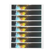 明るい蝶と夜の蝶 ラップアラウンド宛名ラベル (シート)