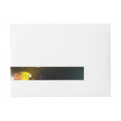 明るい蝶と夜の蝶 ラップアラウンド宛名ラベル (正面)