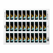 明るい蝶と夜の蝶 ラベル (フルシート)