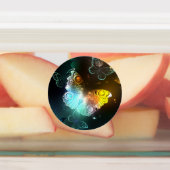 明るい蝶と夜の蝶 ラベル (貼付)