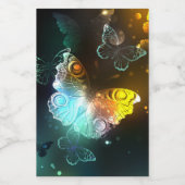 明るい蝶と夜の蝶 ワインラベル (シングルラベル)