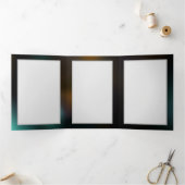 明るい蝶と夜の蝶 三つ折りクリスマスカード (内部)