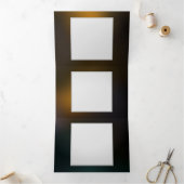 明るい蝶と夜の蝶 三つ折り招待状 (内部)