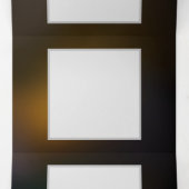 明るい蝶と夜の蝶 三つ折り招待状 (内部中)