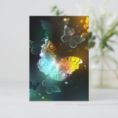 明るい蝶と夜の蝶 出欠カード (スタンド正面)