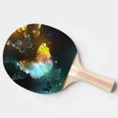 明るい蝶と夜の蝶 卓球ラケット (横)