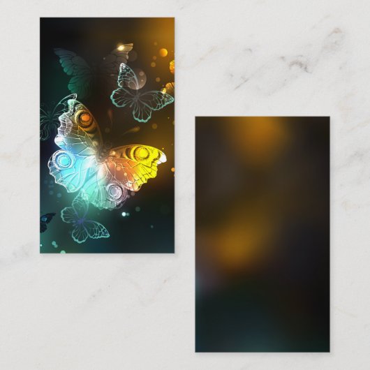 明るい蝶と夜の蝶 名刺 (正面/裏面)