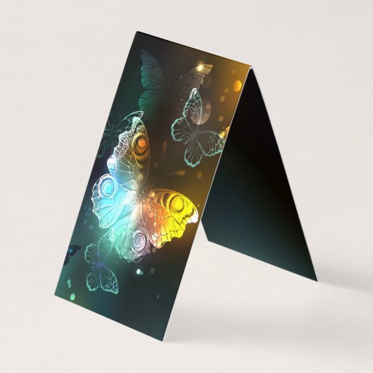 明るい蝶と夜の蝶 名刺 (正面)
