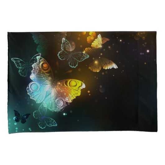 明るい蝶と夜の蝶 枕カバー (正面右)