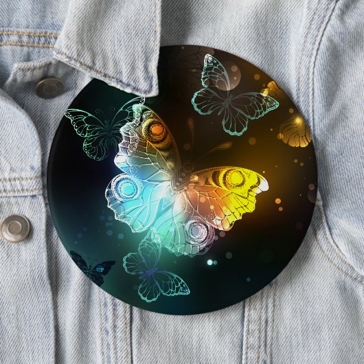 明るい蝶と夜の蝶 缶バッジ (インサイチュ)