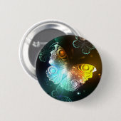 明るい蝶と夜の蝶 缶バッジ (正面&裏面)