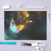 明るい蝶と夜の蝶 薄葉紙 (クラフト)