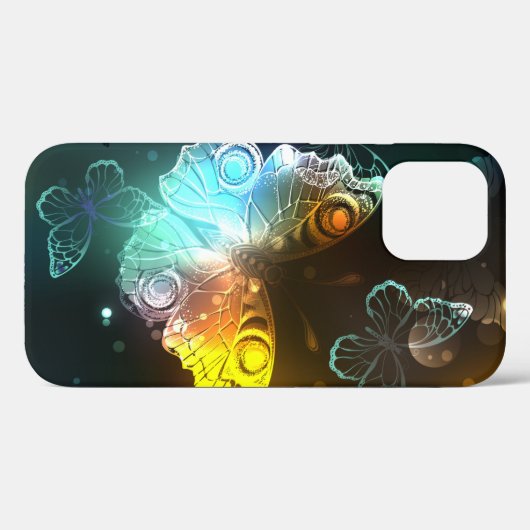 明るい蝶と夜の蝶 Case-Mate iPhoneケース (裏面 (横))