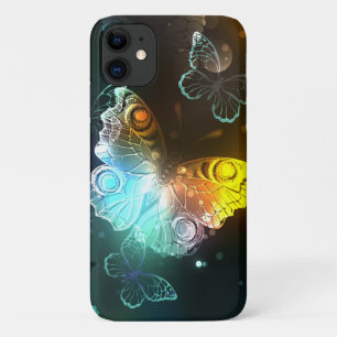 明るい蝶と夜の蝶 iPhone 11 ケース