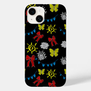 明るい蝶と日差し柄のスマホケース Case-Mate iPhone 14ケース